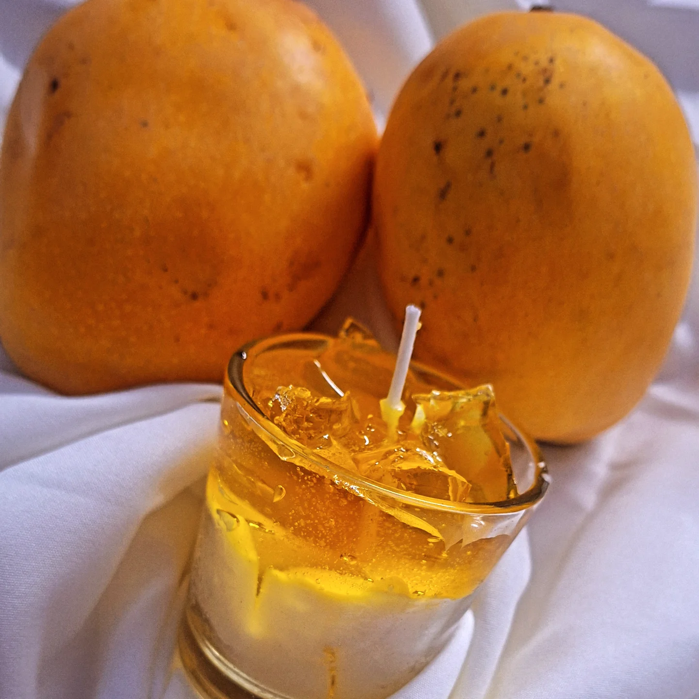 Mango ice latte candle by Mystery Melts