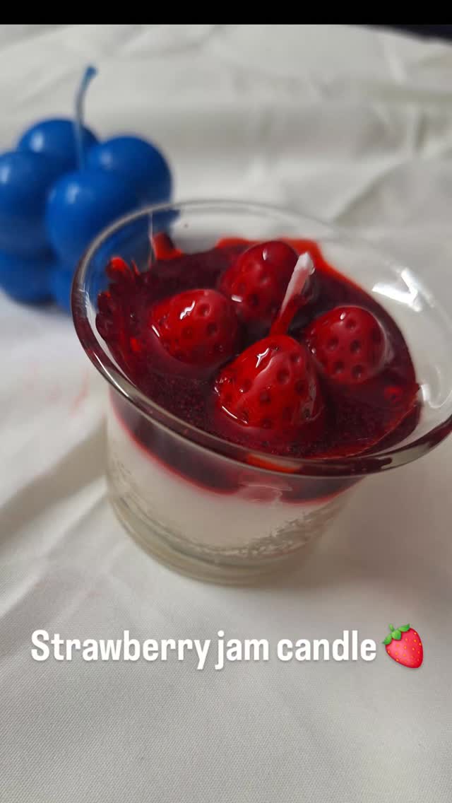 Strawberry candle